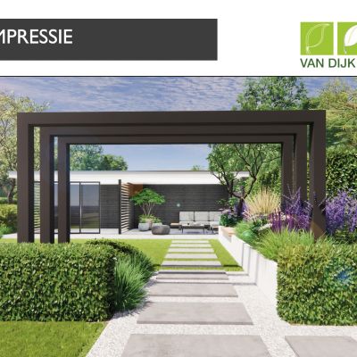 van dijk tuinen 3d ontwerp tuin doorn